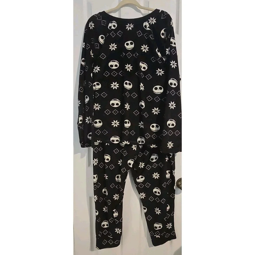 Disney Nightmare Before Christmas Pajama Set Womens 3X Jack Skellington Fleece - Picture 3 of 4